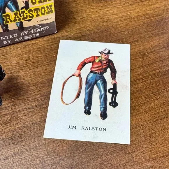 Vintage Marx Warriors of The World Cowboy Jim Ralston Hand Painted with Box - Picture 2 of 8